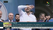 Ultraderecha europea cierra filas con Matteo Salvini hacia elección