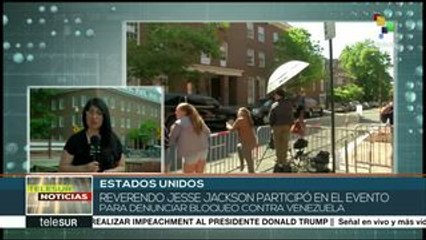 Activistas de EE.UU. realizan mitin de apoyo a Venezuela en Washington
