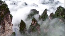 Spectacular drone footage of clouds in mountains in southern China