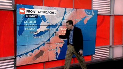 After a brief spell of pleasant weather, the heat will build in the East