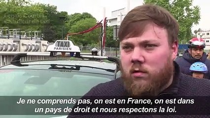 Taxis et auto-écoles mobilisés: opération escargot à Paris