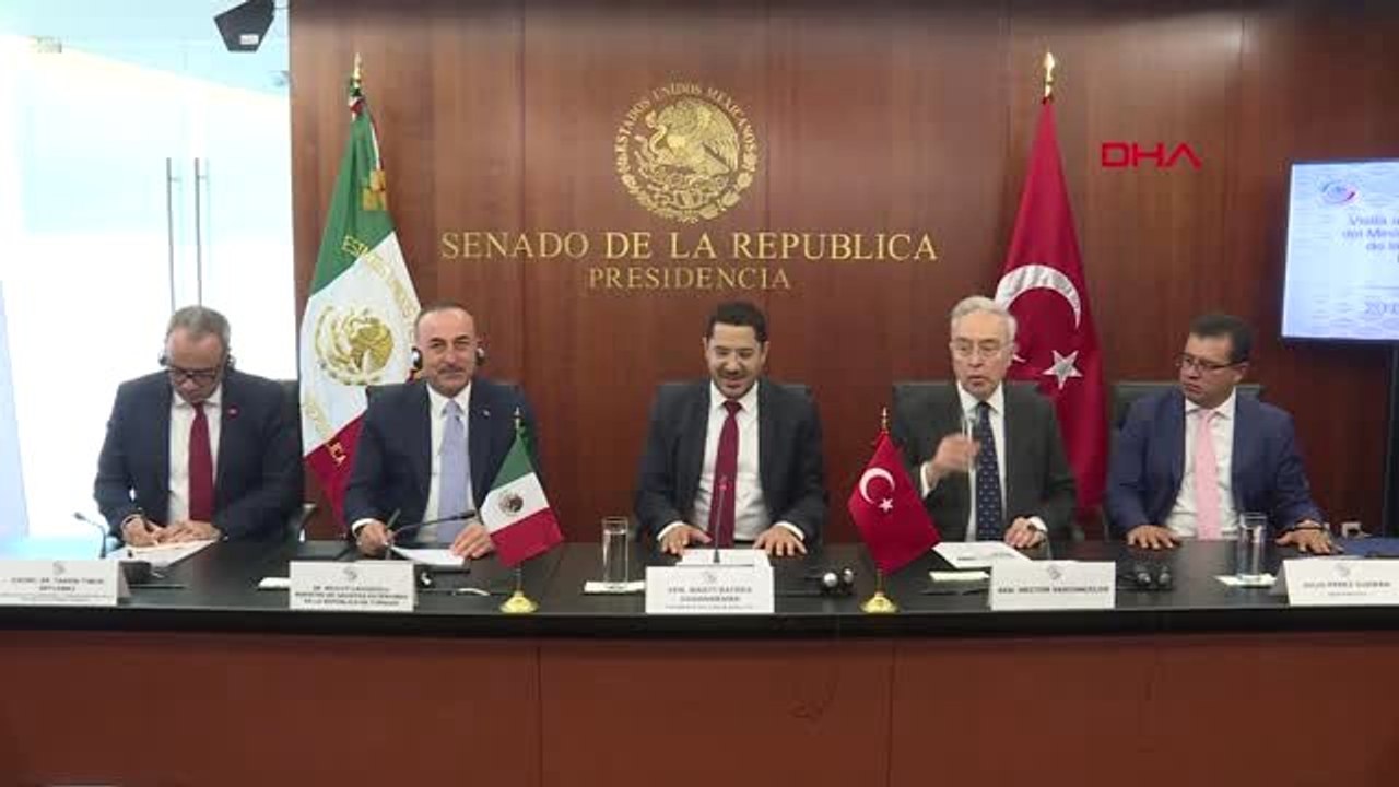 Dha Dış - Çavuşoğlu Meksika Cumhuriyet Senatosu Başkanı Martí Batres ile Görüştü