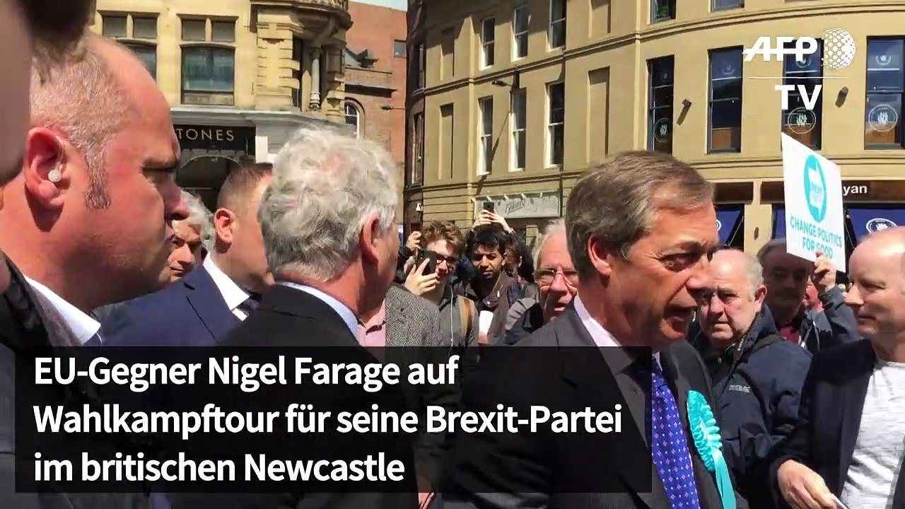 Mit einem Milchshake gegen Nigel Farage