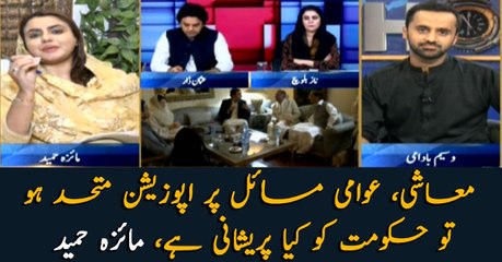 Why is government worried if opposition is united on public problems: Maizah Hameed