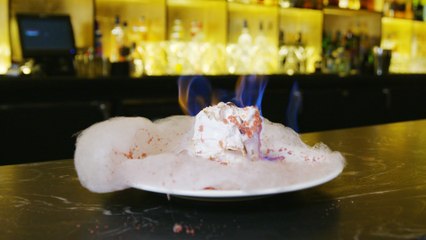 The Sweetest Dessert In NYC Is Cotton Candy That Gets Set On Fire At Your Table