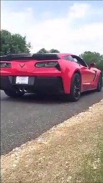 Ce conducteur détruit sa Corvette neuve sur une ligne droite... Raté