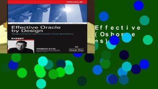 About For Books  Effective Oracle by Design (Osborne Oracle Press Series) Complete