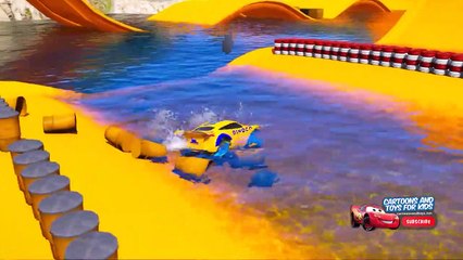 HOT WHEELS DINOCO TEST PARKOUR CHALLENGE (Cars Dinoco Lightning Mcqueen)