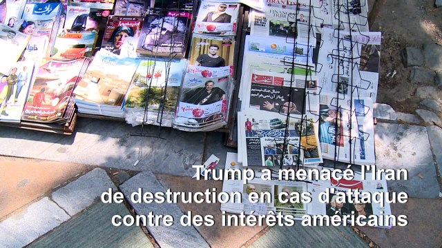 Des Iraniens réagissent aux menaces du président américain