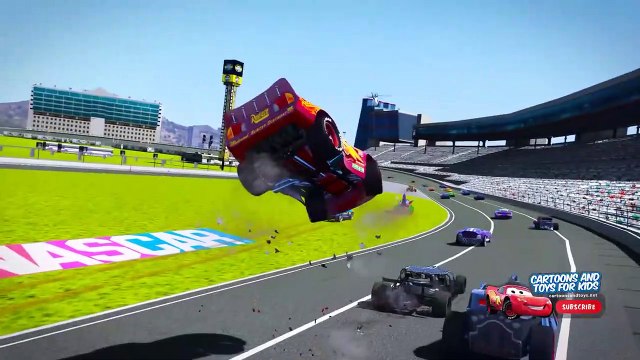 HOT WHEELS FLIP CAR CARS 3 NASCAR RACE (Cars 3 Lightning Mcqueen)