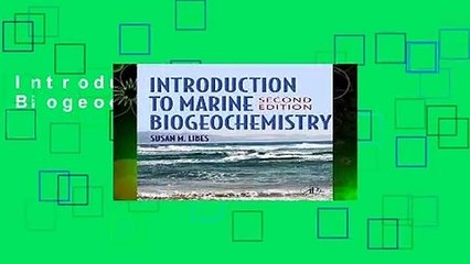 Introduction to Marine Biogeochemistry