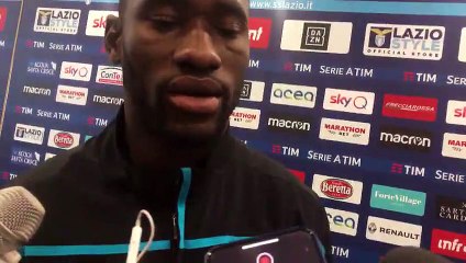 Bastos in zona mista al termine di Lazio-Bologna