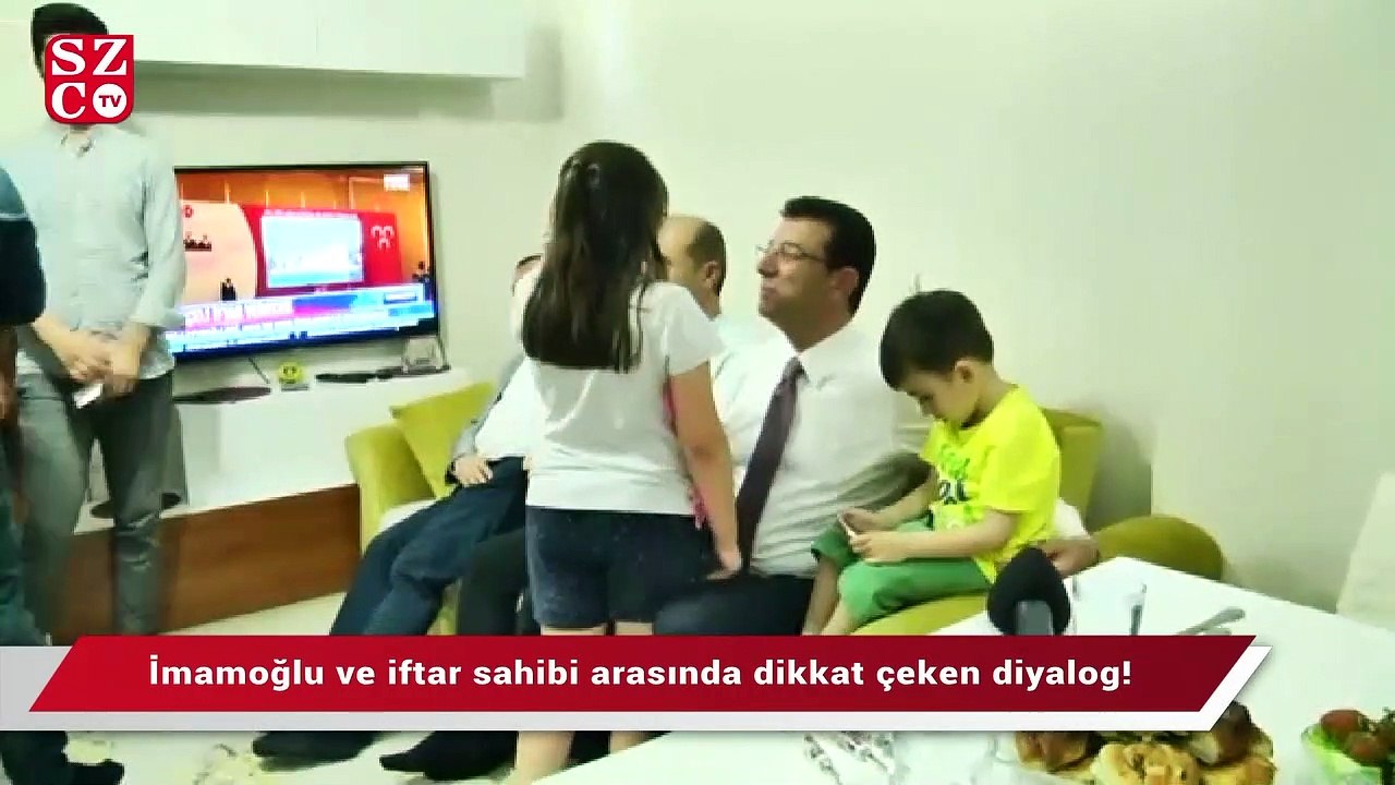 İmamoğlu ve iftar sahibi arasında dikkat çeken diyalog!
