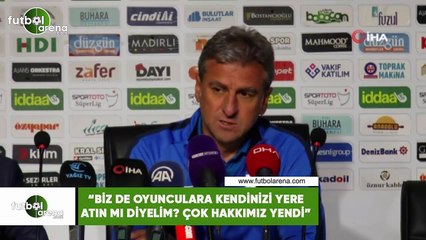 Hamza Hamzaoğlu: "Bizde oyunculara kendini yere atın mı diyelim? çok hakkımız yendi"