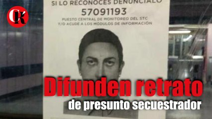 Difunden retrato de presunto secuestrador