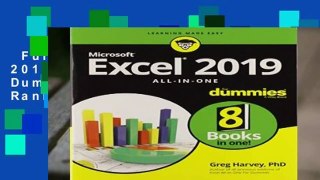 Full E-book  Excel 2019 All-in-One For Dummies  Best Sellers Rank : #4