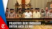 Ditemani Sejumlah Jenderal Purnawirawan Prabowo Sampaikan Himbauan untuk Pendukungnya