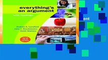 About For Books  Everything s an Argument with Readings with 2016 MLA Update by University Andrea