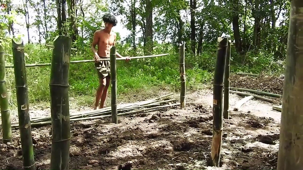 Build Most Amazing Bamboo Swimming Pool By Ancient Skills