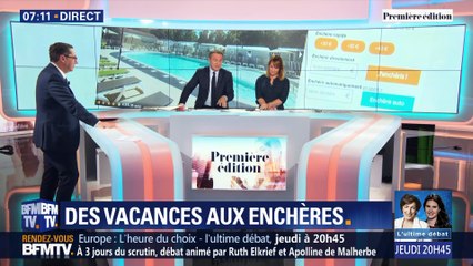 Des vacances aux enchères