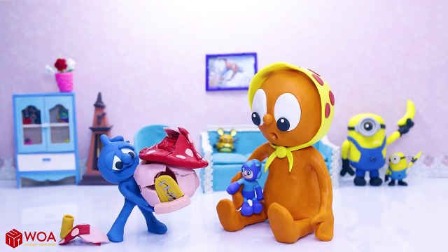 CLAY MIXER: A TINY HOUSE WITH A BIG SURPRISE Play Doh Cartoons