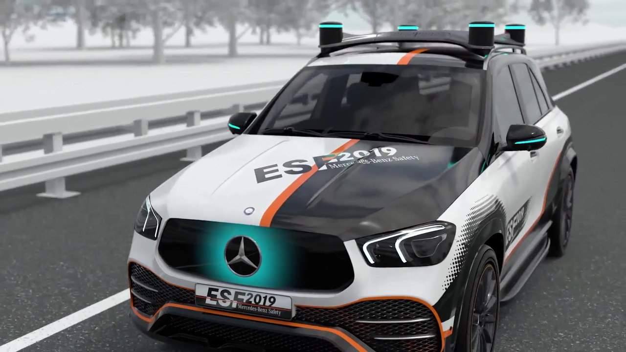 Mercedes-Benz ESF 2019 - Kooperative Fahrzeug-Umfeldkommunikation