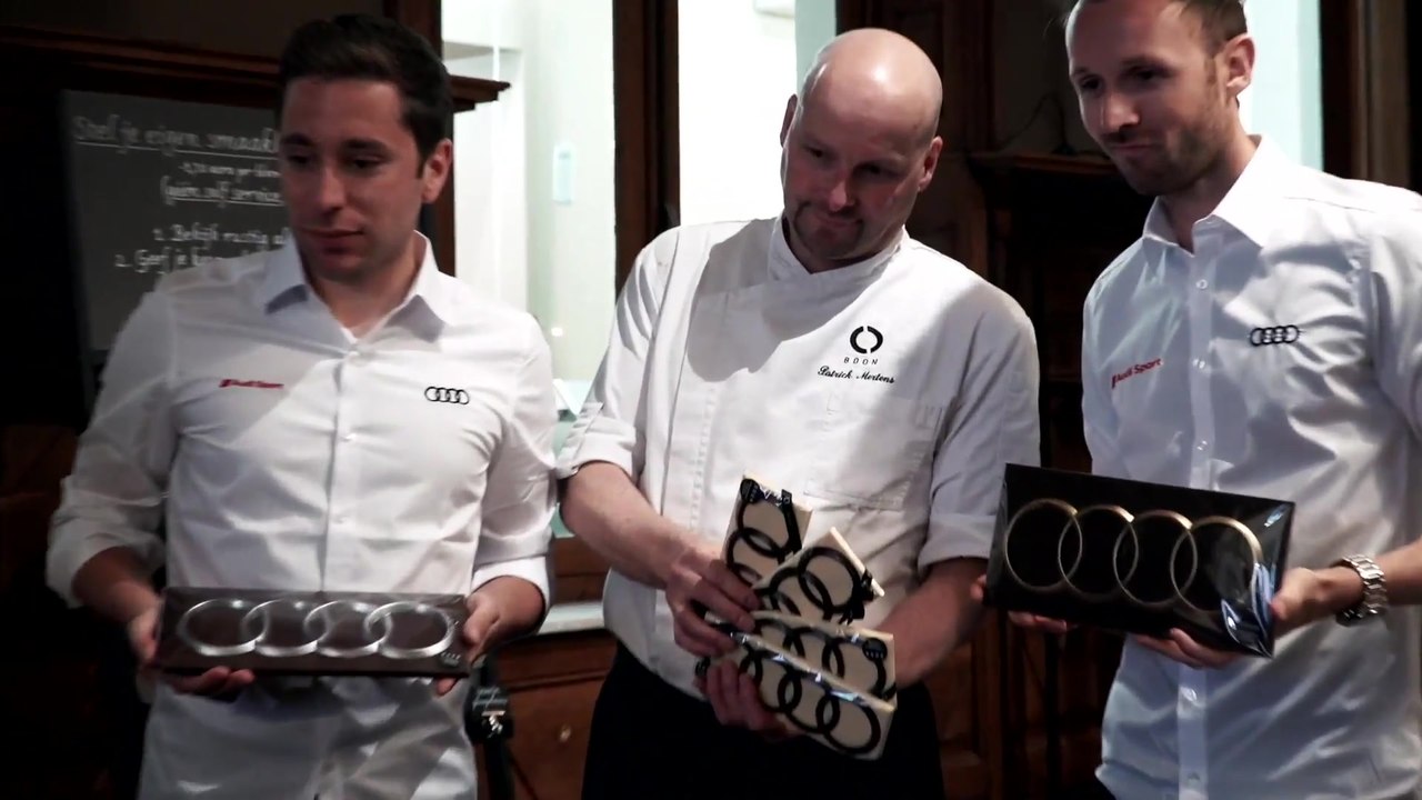 Audi-DTM-Piloten besuchen belgischen Chocolatier