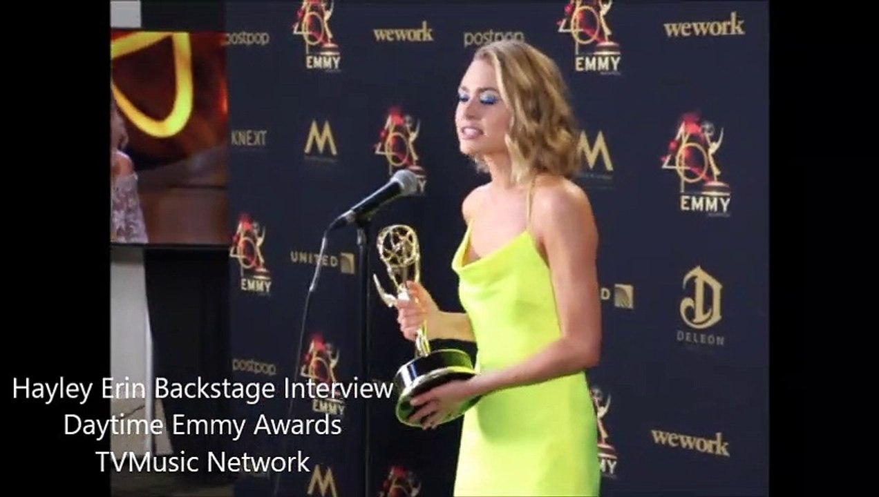 Hayley Erin At Daytime Emmy Awards - Backstage