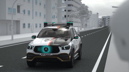 Mercedes-Benz ESF 2019 - Cooperative communication with the environment - Interaction with pedestrians