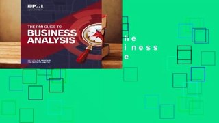 Full version  The PMI Guide to Business Analysis Complete