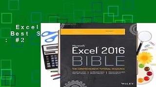 Excel 2016 Bible  Best Sellers Rank : #2