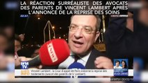 La réaction surréaliste des avocats des parents de Vincent Lambert après l'annonce de la reprise des soins