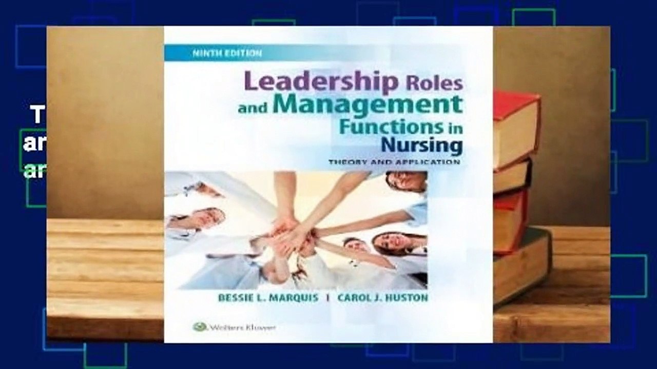 Trial New Releases  Leadership Roles and Management Functions in Nursing: Theory and Application