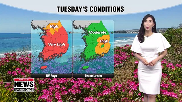 Chilly morning turns to warm afternoon, high UV rays