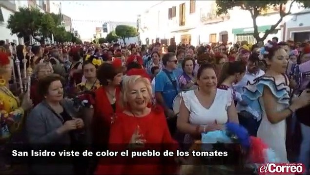 San Isidro viste de color el pueblo de los tomates