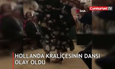 Hollanda kraliçesinin dans videosuna sansür