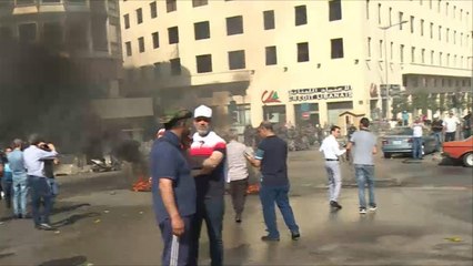 مواجهات بين قوى الأمن والمعتصمين في بيروت