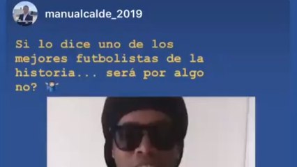 Ronaldinho apoya a Manu Reyes, candidato del Partido Popular para la alcaldía de Castelldefels