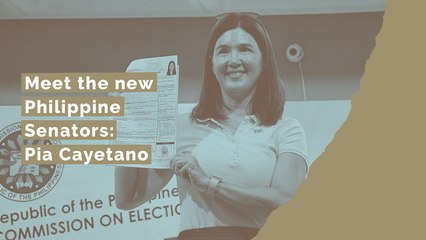 Meet the new Philippine Senators: Pia Cayetano