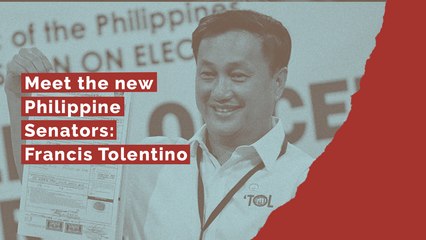Meet the new Philippine Senators: Francis Tolentino