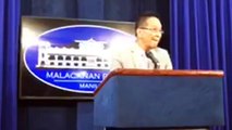 Presidential spokesman Salvador Panelo holds press briefing in Malacañang (May 20)