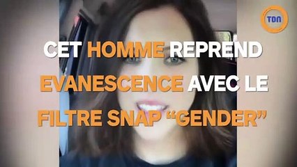 Cet homme reprend Evanescence avec le filtre snap "sender" !
