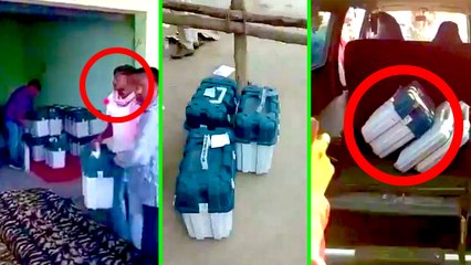 பாஜகவினரால் கடத்தப்படும் வாக்குப்பதிவு இயந்திரங்கள் ? வைரலாகும் வீடியோ