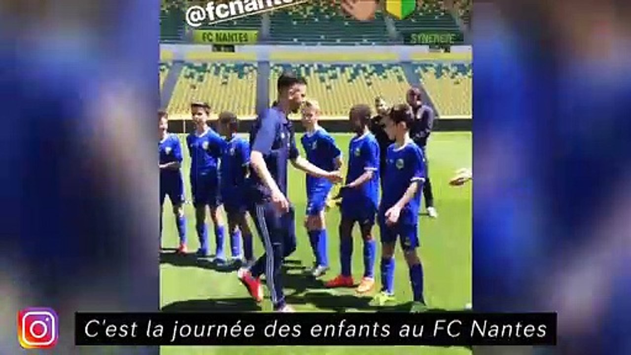 C'est la journée des enfants au FC Nantes Les joueurs du PSG à l'anniversaire de Marqui