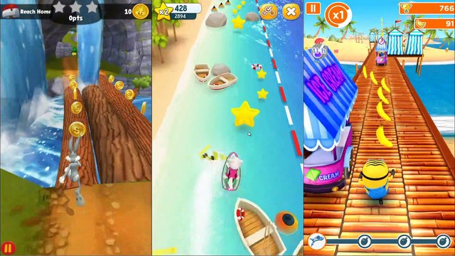 EPIC RUN Talking Tom Gold Run Vs Angry Gran Run Vs Minion Rush Despicable Me Gameplay
