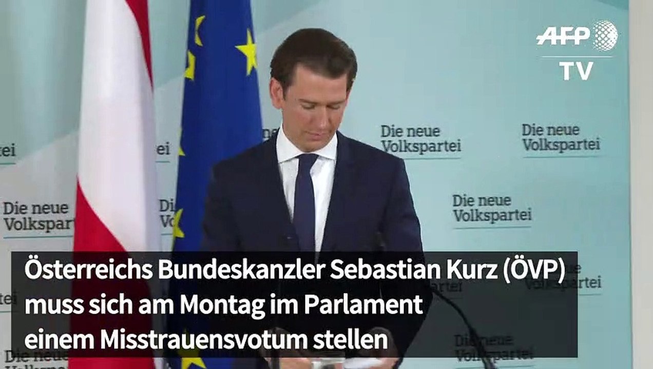 Österreichs Kanzler Kurz muss sich Misstrauensvotum stellen