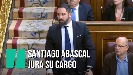 "¡Por España!", así ha jurado Santiago Abascal su cargo en el Congreso