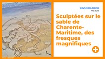 Sculptées sur le sable de Charente-Maritime, des fresques magnifiques