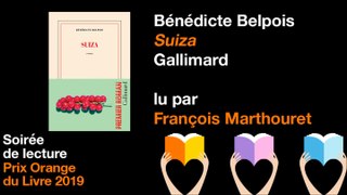 Suiza de Bénédicte Belpois lu par François Marthouret - Prix Orange du Livre 2019