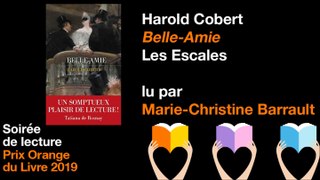 Belle amie de Harold Cobert, lu par Marie-Christine Barrault - Prix Orange du Livre 2019